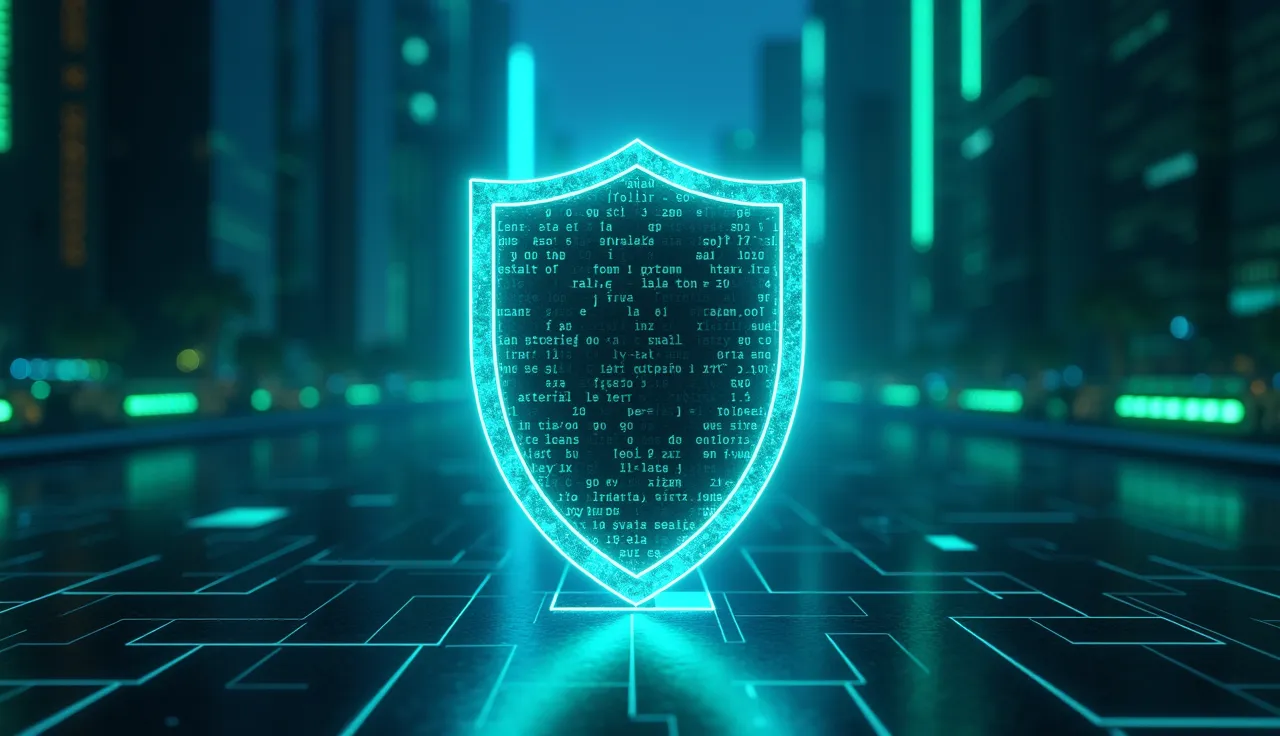 Open Source Shild futuristisch