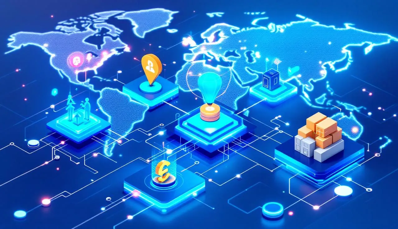 Blockchain Beyond Crypto Weltkarte