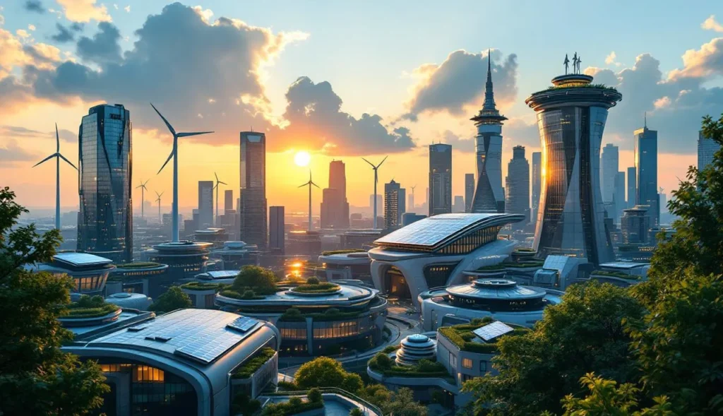 Green Tech Innovation Vision einer Zukunftsstadt