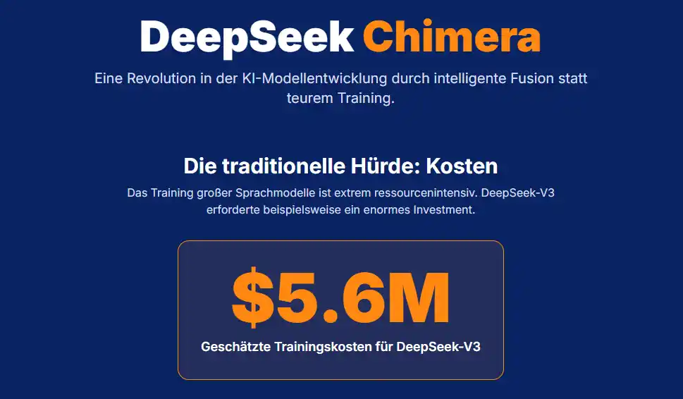 DeepSeek Chimera Kostenübersicht