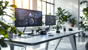 Technik Büro der Zukunft