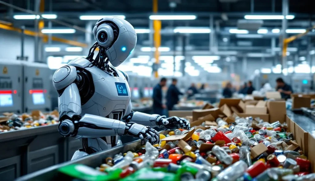 KI Müllsortierung Roboter