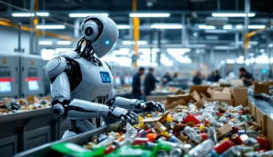 KI Müllsortierung Roboter